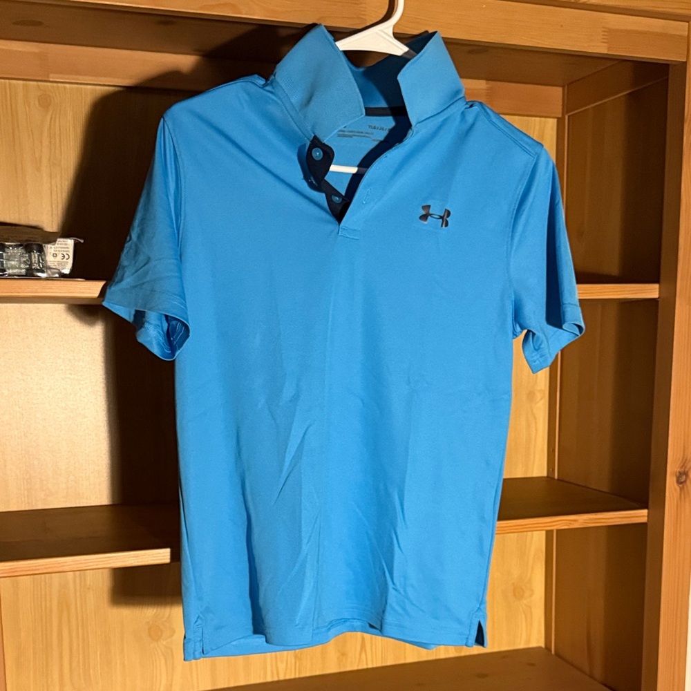 Under Armour Kids Blue Polo Shirt